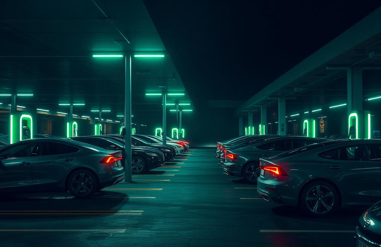 Parqueaderos inteligentes con carga EV